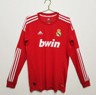 Chemise rétro à manches longues rouge Real Madrid 2011/12