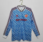 Maillot rétro extérieur à manches longues Manchester United 90/91