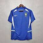 Brazil 2002 Retro Blue Shirt