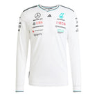 Long Sleeve Mercedes 2025 White Jersey