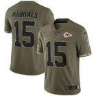 Maillot Salute to Service de Mahomes des Kansas City Chiefs