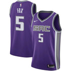 Sacramento Kings Nike Purple Icon Edition De'Aaron Fox Jersey