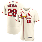 Saint Louis Cardinals Creme Authentic Jersey 