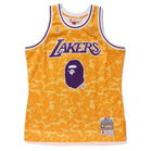 Maillot Swingman BAPE x Los Angeles Lakers Mitchell & Ness Hardwood Classics 1996/97